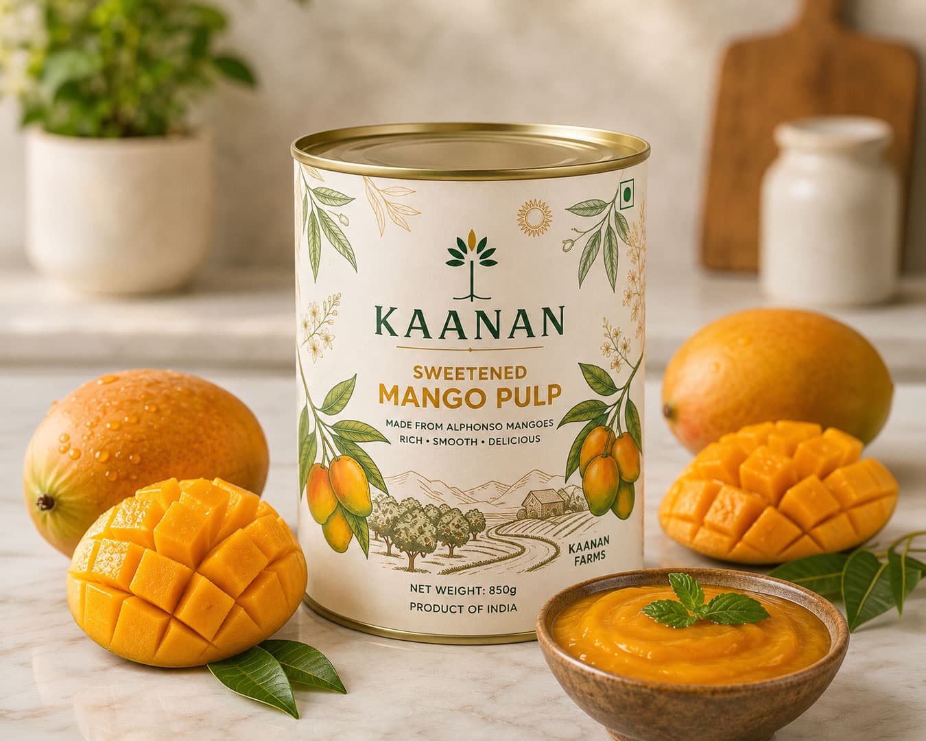 Sweetened Mango Pulp